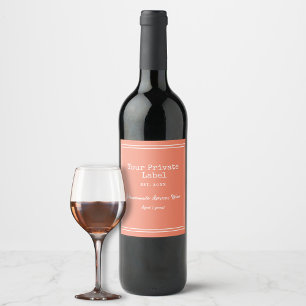 Étiquette Pour Bouteilles De Vin Votre étiquette privée de vin d'abricot fait mais