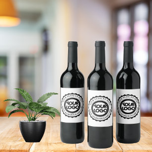 Étiquette Pour Bouteilles De Vin Votre logo d'entreprise personnalisé