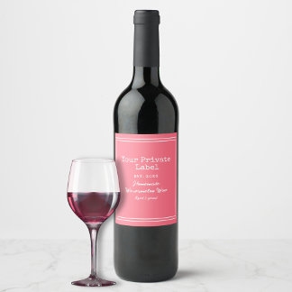 Étiquette Pour Bouteilles De Vin Votre vin de pastèque fait maison en marque privé