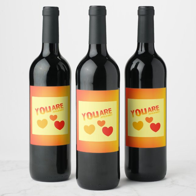Étiquette Pour Bouteilles De Vin Vous Êtes Extraordinaire (Bouteilles)