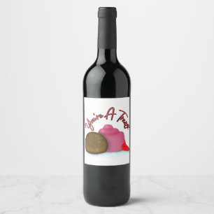 Étiquette Pour Bouteilles De Vin Vous êtes une friandise remplie de fraises pour la