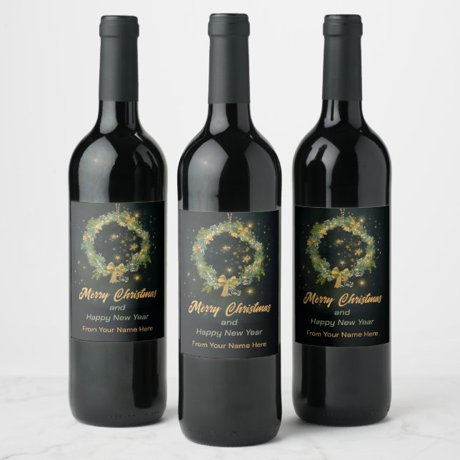 Étiquette Pour Bouteilles De Vin Wreath (Bouteilles)