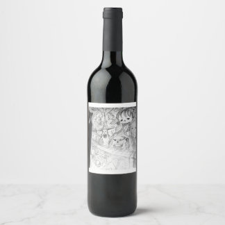 Étiquette Pour Bouteilles De Vin yaie mangster manga anime théière
