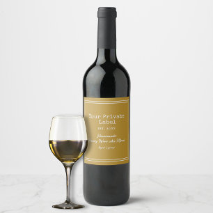 Étiquette Pour Bouteilles De Vin Your Private Label Homemade Mead Honey Wine