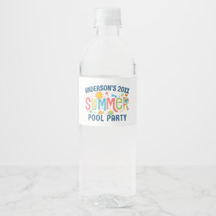 ÉTIQUETTE POUR BOUTEILLES D'EAU 