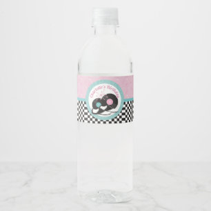Étiquette Pour Bouteilles D'eau 1950 Retro Diner Birthday Party