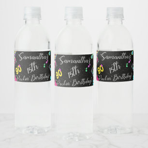 Étiquette Pour Bouteilles D'eau 80, Retour aux 80,