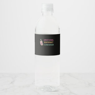Étiquette Pour Bouteilles D'eau Aide émotionnelle Coworker Basic