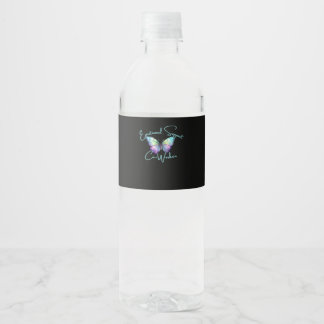 Étiquette Pour Bouteilles D'eau Aide émotionnelle Coworker Butterfly Classic