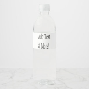 Étiquette Pour Bouteilles D'eau Ajouter du texte et plus encore ! Personnalisez vo