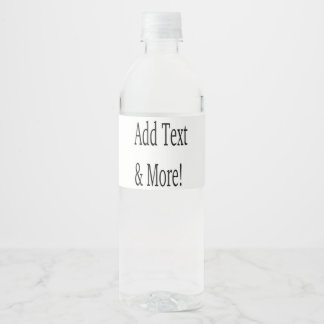 Étiquette Pour Bouteilles D'eau Ajouter du texte et plus encore ! Personnalisez vo