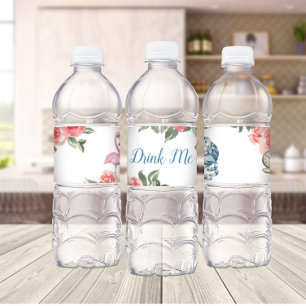 Étiquette Pour Bouteilles D'eau Alice dans l'Onederland Étiquette de bouteilles d'