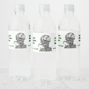 Étiquette Pour Bouteilles D'eau Alien X Soda
