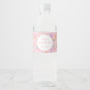 Étiquette Pour Bouteilles D'eau Anniversaire de Mermaid