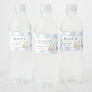 Étiquette Pour Bouteilles D'eau Anniversaire du train Tchou Tchou 