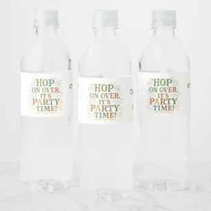 Étiquette Pour Bouteilles D'eau Anniversaire personnalisé de grenouille pour tout-