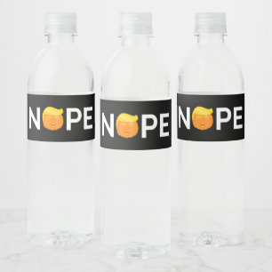 Étiquette Pour Bouteilles D'eau Anti-Trump - Nope Halloween Edition I