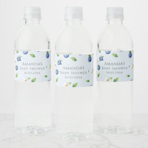 Étiquette Pour Bouteilles D'eau Baby shower Berry Sweet Blueberry