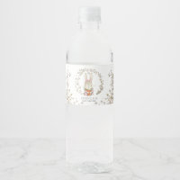 Baby shower botanique de lapin vintage Eau B