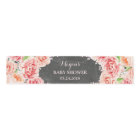 Baby shower Chalkboard Pink Watercolor Flowers