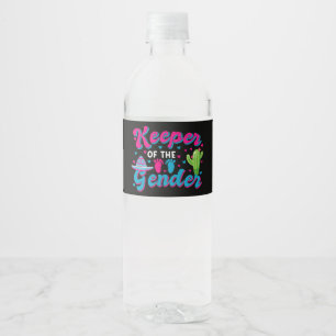 Étiquette Pour Bouteilles D'eau Baby shower Cinco de Mayo, une révélation de genre