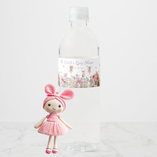 Étiquette Pour Bouteilles D'eau Baby shower de jardin de fées