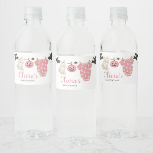 Étiquette Pour Bouteilles D'eau Baby shower de linge de maison rose