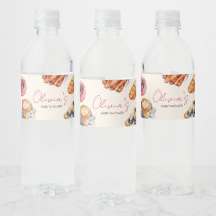 Étiquette Pour Bouteilles D'eau Baby shower de pâtisseries de pain pour bébés Brun