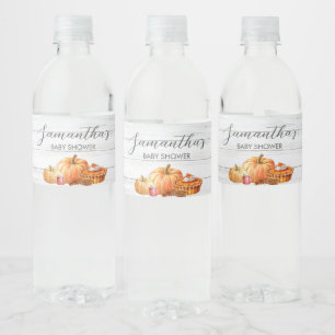 Étiquette Pour Bouteilles D'eau Baby shower de pique-nique de Little Citrouille Fa