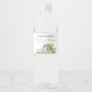 Étiquette Pour Bouteilles D'eau Baby shower des animaux forestiers