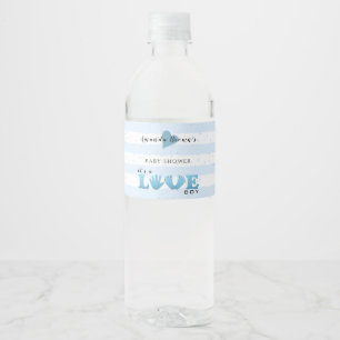 Étiquette Pour Bouteilles D'eau Baby shower Love Baby Boy