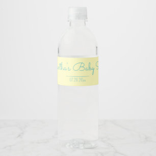 Étiquette Pour Bouteilles D'eau Baby shower non sexiste