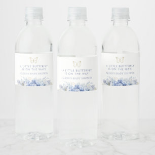 Étiquette Pour Bouteilles D'eau Baby shower petit papillon