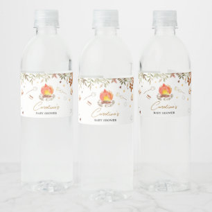 Étiquette Pour Bouteilles D'eau Baby shower S''more Campfire