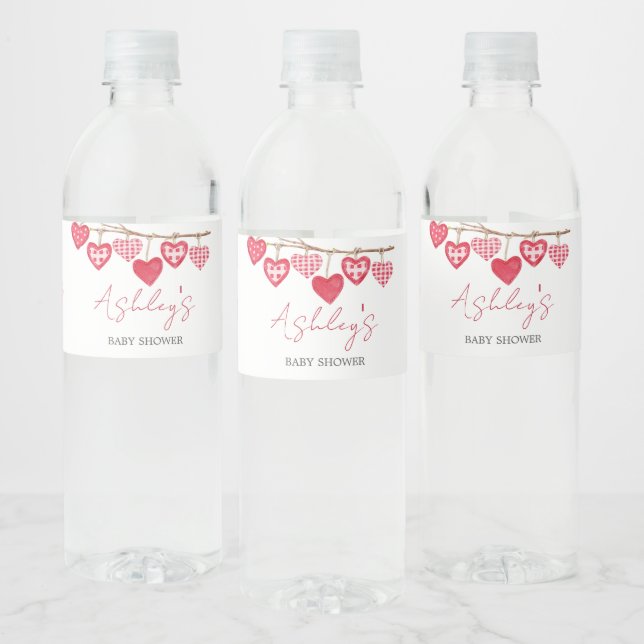 Étiquette Pour Bouteilles D'eau Baby shower Valentine Little Sweetheart (Bouteilles)