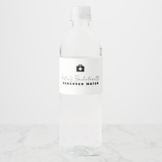 Étiquette Pour Bouteilles D'eau Bachelorette Hangover Étiquette de bouteille d'eau