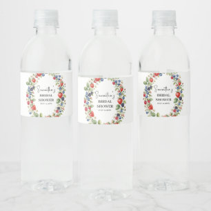 Étiquette Pour Bouteilles D'eau Baie en amour Baies Fraise Enterrement de vie de j