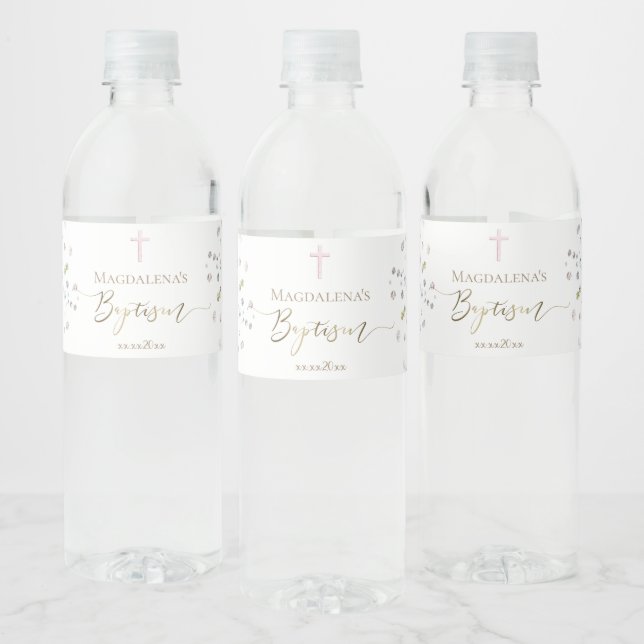 Étiquette Pour Bouteilles D'eau Baptême (Bouteilles)