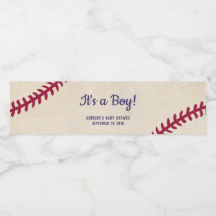 Étiquette Pour Bouteilles D'eau Baseball Theme Baby shower bouteille d'eau Étiquet