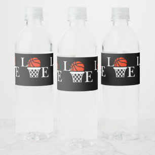 Étiquette Pour Bouteilles D'eau Basket-ball Anniversaire Cadeau, Basketball Joueus