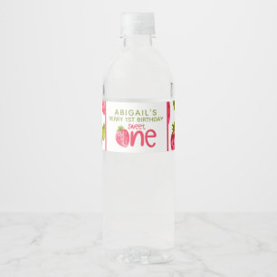 Étiquette Pour Bouteilles D'eau Berry personnalisé premier anniversaire