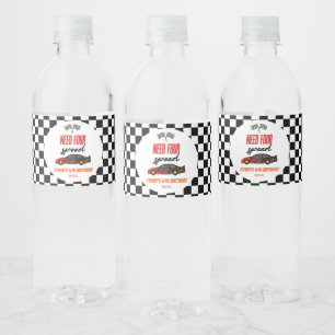 Étiquette Pour Bouteilles D'eau Besoin de quatre vitesses Red Race Car 4e fête d'a