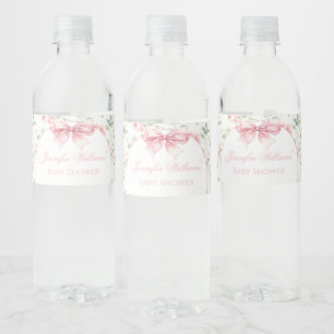 Étiquette Pour Bouteilles D'eau Boho chic arc bébé fille bouteille d'eau de douche