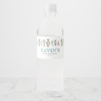 Bouteille d'eau de poisson étiquettes, eaux de poi