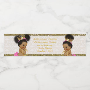 Étiquette Pour Bouteilles D'eau Bouteille d'eau Étiquette fille jumelle Africain, 