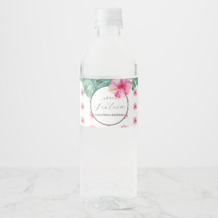 Étiquette Pour Bouteilles D'eau Bouteille d'eau Étiquette Sweet sixteen Luau Anniv