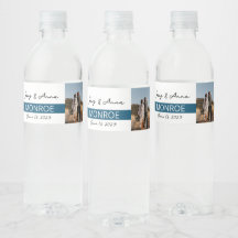Bouteille d'eau Mariage simple ligne