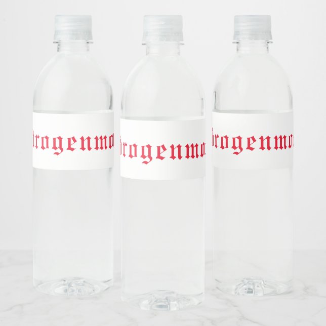 Étiquette Pour Bouteilles D'eau Bouteille d'eau Monoxyde de dihydrogène (Bouteilles)