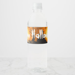 Étiquette Pour Bouteilles D'eau Bouteille d'Halloween