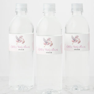 Étiquette Pour Bouteilles D'eau Bouteille rose Cloud Baby shower bouteille d'eau